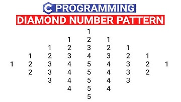 Program to Print Diamond using Numbers in C | Diamond of Numbers in C | C Programs