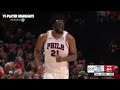 Joel Embiid with 37 Points in Sixers Win vs. Portland