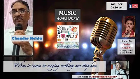 Chander Mehta Ji | Music Verandah | 26th Oct 2020