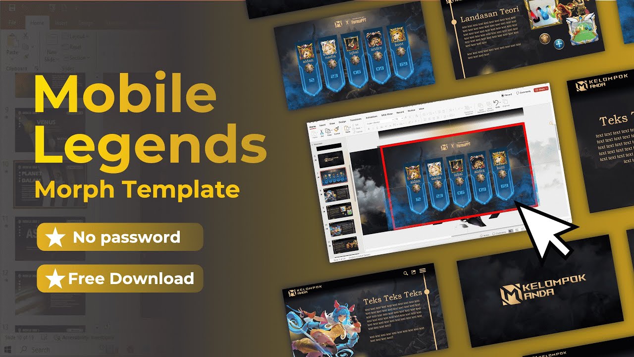 Mobile Legends Morph PowerPoint Template (PPT) free download - YouTube