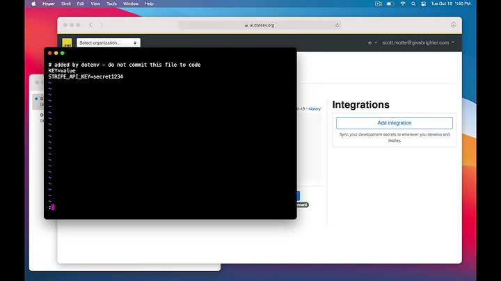 Dotenv | How to push secrets