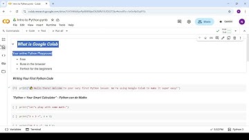 Python基础入门 | Google Colab讲解变量、打印、字符串和注释
