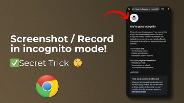 How to Take Screenshot in Chrome Incognito Mode | Enable Incognito Screenshot Android