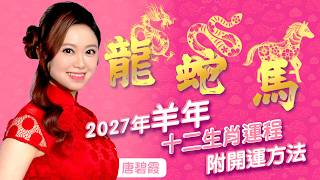 2027年十二生肖運勢(龍蛇馬)｜ 屬X的朋友今年與太歲無沖無合加上是工作升遷年｜屬X的朋友過今年是你們的貴人年 今年有「驛馬」星可以動中生財｜屬X的朋友今年合太歲的生肖之一 整體運勢非常強勁