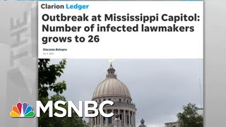Coronavirus Outbreak Empties Mississippi Capitol | Rachel Maddow | MSNBC