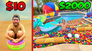 $10 vs $2000 Pool Parties! *BUDGET CHALLENGE*