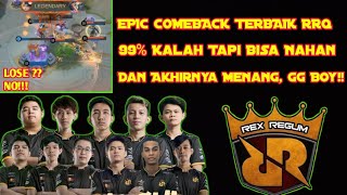 Moment Epic Comeback Terbaik RRQ Di Turnamen  - Mobile Legends