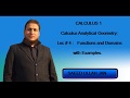 Calculus 1 CAG Lec #4 Function and Domain of the functions in Urdu/Hindi by Saeed Ullah Jan