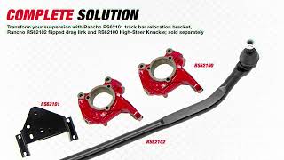 Rancho High Clearance Steering Knuckle Complete Solution |RS62100 RS62101 RS62102