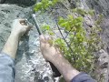 Apertura del 4° tiro del "Pifferaio Magico" alle Rocche di Piobbico (Marche) 4L 140m 7a (6b obb) S1+