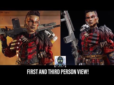 New Apex Legends Anniversary Collection Event Bangalore Crimson Queen Skin In First x Third Person!