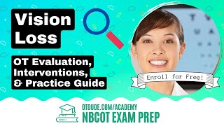 Vision Loss | NBCOT Exam Prep | OT Dude Academy