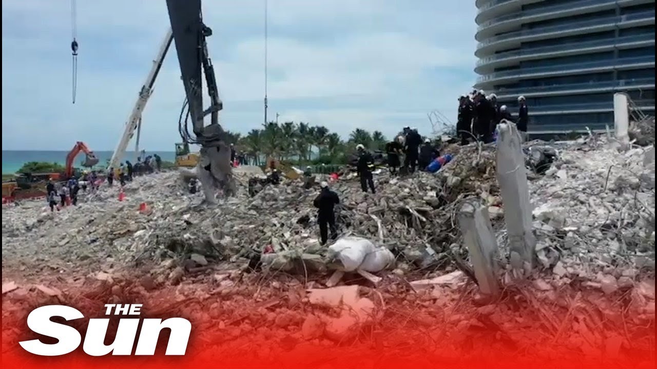 Rescue teams continue search after demolition of Surfside condo before ...