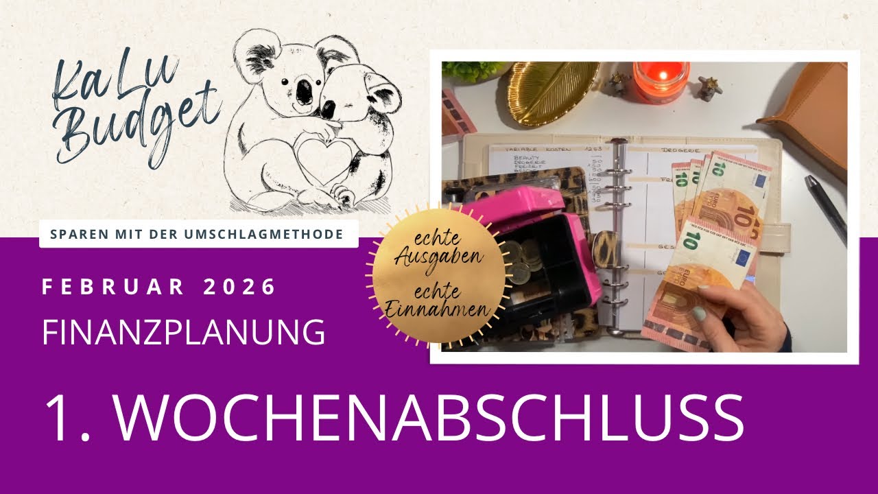 WOCHENABSCHLUSS 1/3 | Februar 2026 | wow, so kann der Monat gerne weiter gehen🤩 #umschlagmethode 