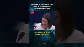 ABD tecrit edilmelidir ve NATO'dan derhal çıkmalıyız; İran'ın bombalanmasına yardım etmemeliyiz." di