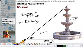 Using Trigonometry for Indirect Measurement