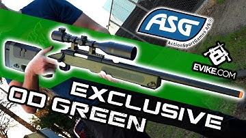 EVIKE.COM EXCLUSIVE - ASG McMillan USMC M40A3 SportLine Sniper Rifle OD Green