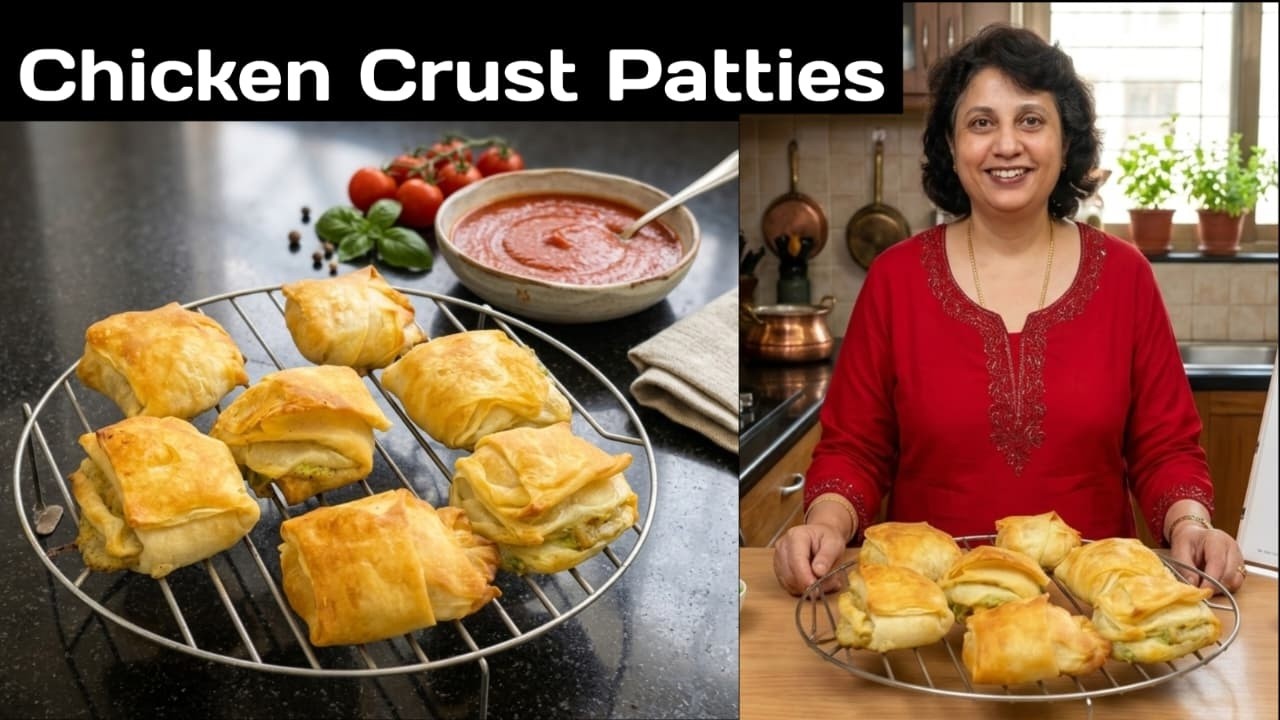 Chicken Crust Patties /  Easy Method / Yasmin Fernandes Recipes