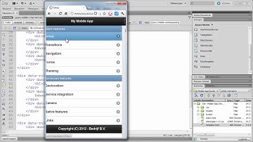 Mobiele apps ontwikkelen met Dreamweaver, jQuery Mobile en PhoneGap.