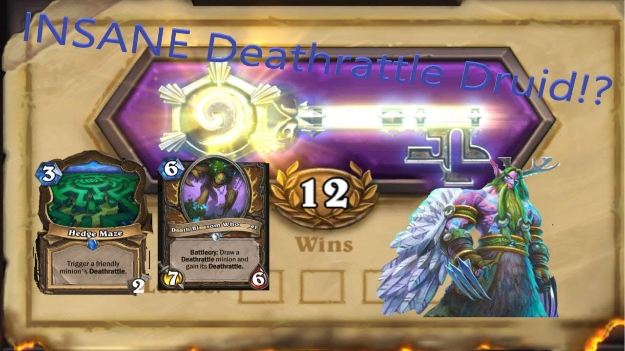 Hearthstone Arena 240 Deathrattle Druid 12 wins part 1 Castle