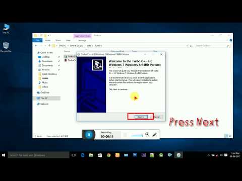 How To Install Turbo c/c++ on windows 7,8 and 10 and how to Run First Hello world Program In C.