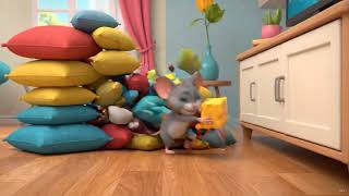 🐱🐭 The Great Cheese Chase! 😂#CatAndMouse #CartoonShorts #KidsCartoon #AIVideo #YouTubeShorts 
