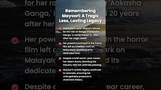 Malayalam Actor Mayoori Remembering A Tragic Star 20 Years On