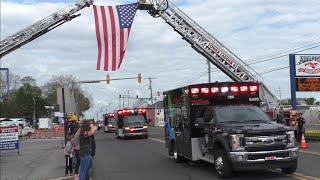 Procession For Firefighter Jeremy Emerich