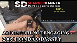 A/C clutch not engaging - 2005 Honda Odyssey