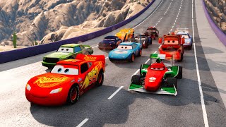 🔴 Pixar Cars VS Various Obstacles | BeamNG.drive screenshot 5