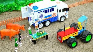 Diy tractor making mini hospital construction | diy Ambulance rescues Tractor accident | COA TRACTOR