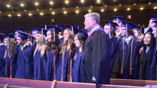 Class of 2015 Singing JPII Alma Mater