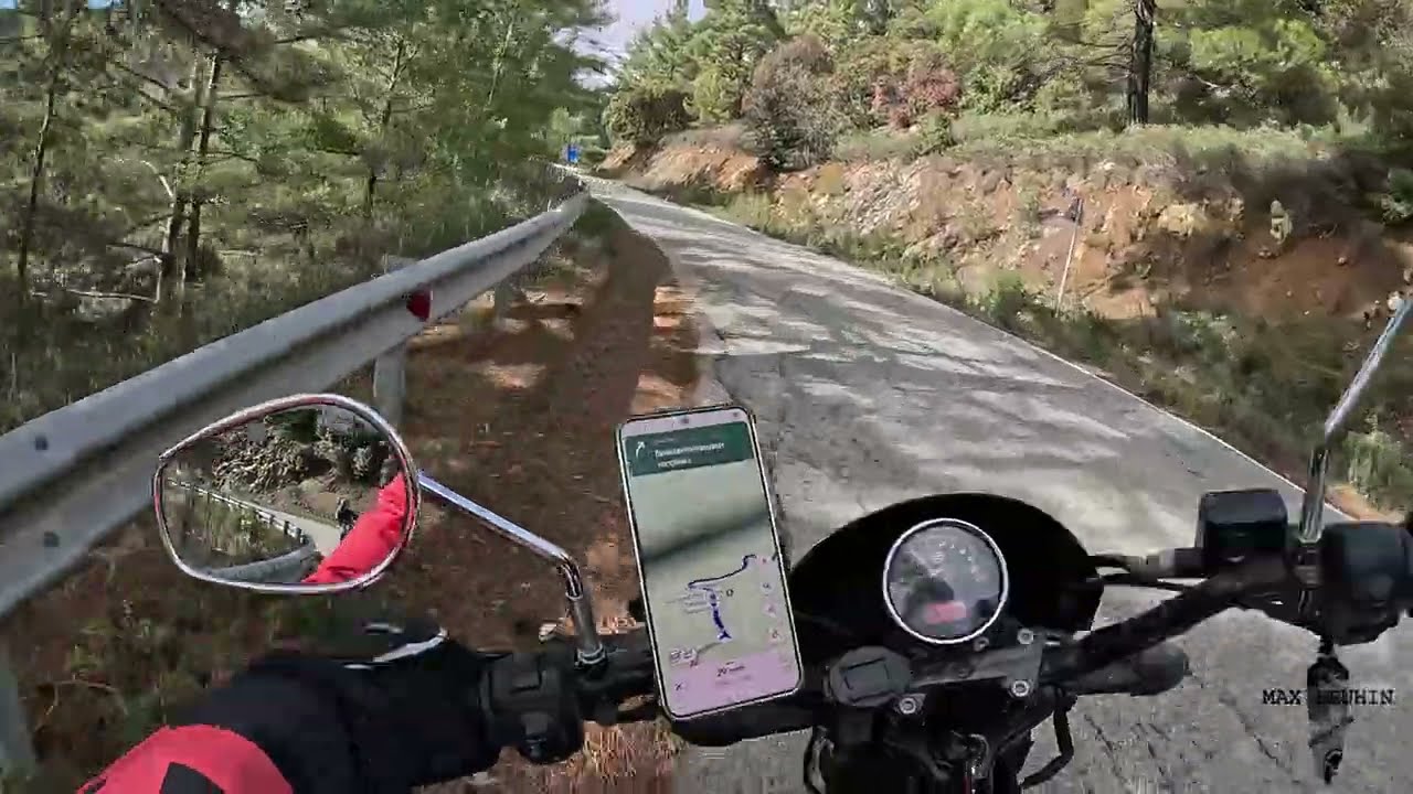Harley-Davidson 500 Ride Through Blooming Cyprus Mountains | 30 Minutes of Pure Freedom