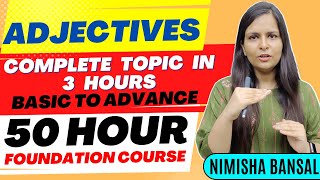 Adjectives | Complete topic in one class  | Basic to Advance | Nimisha Bansal