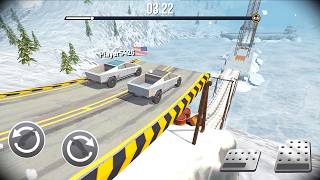 Cyber Truck vs Cyber Truck! ⚡ Frozen Bridge Showdown | Stunt Car Extreme screenshot 5