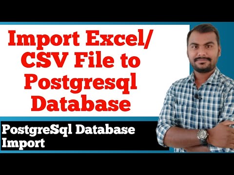 Import XSLX/CSV File To PostgreSQL database