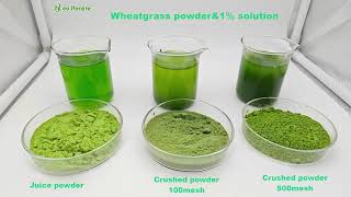 Grasspowder Exposure&amp;water solubility
