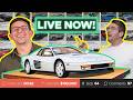 The Legendary 80s Ferrari Testarossa and Current Fastest Production Sedan LIVE NOW! on Cars & Bids