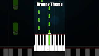 Granny (Horror Game) Theme - BEGINNER Piano Tutorial