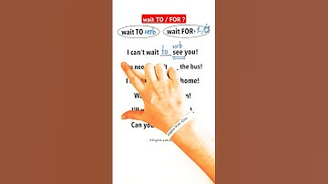 #WAIT TO or FOR #english #esl #englishlanguage #englishwithalina #LEARNING #LEARN #grammar #viral