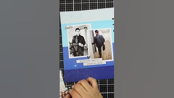 Textural backgrounds for memory keeping layout! #altenew #fyp #trending #inspirational #cardmaking