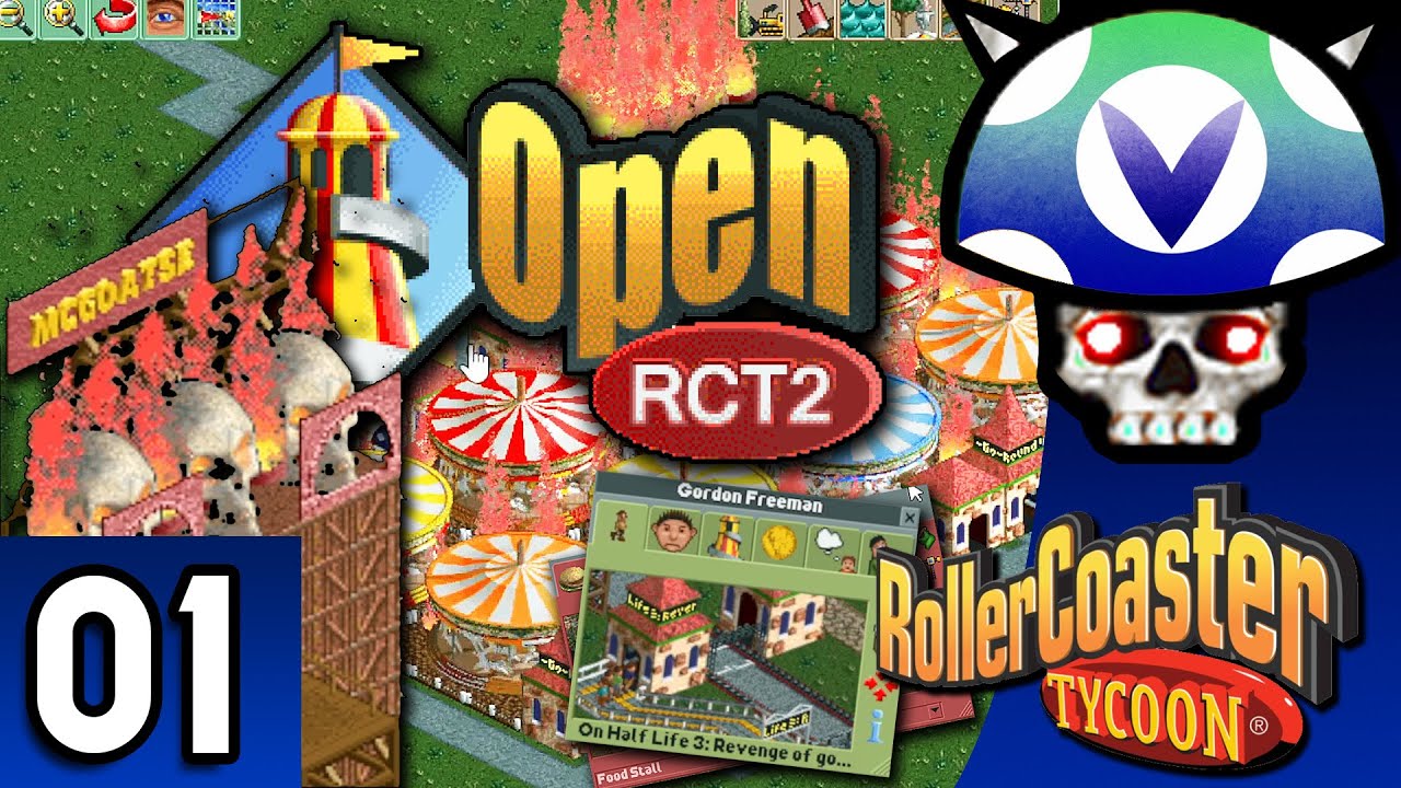 [Vinesauce] Joel - RollerCoaster Tycoon Multiplayer ( OpenRCT2 ) ( Part 1 )