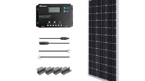 Renogy 100W 12V Monocrystalline Solar Starter Kit with Wanderer 10A Charger Controller - Overview