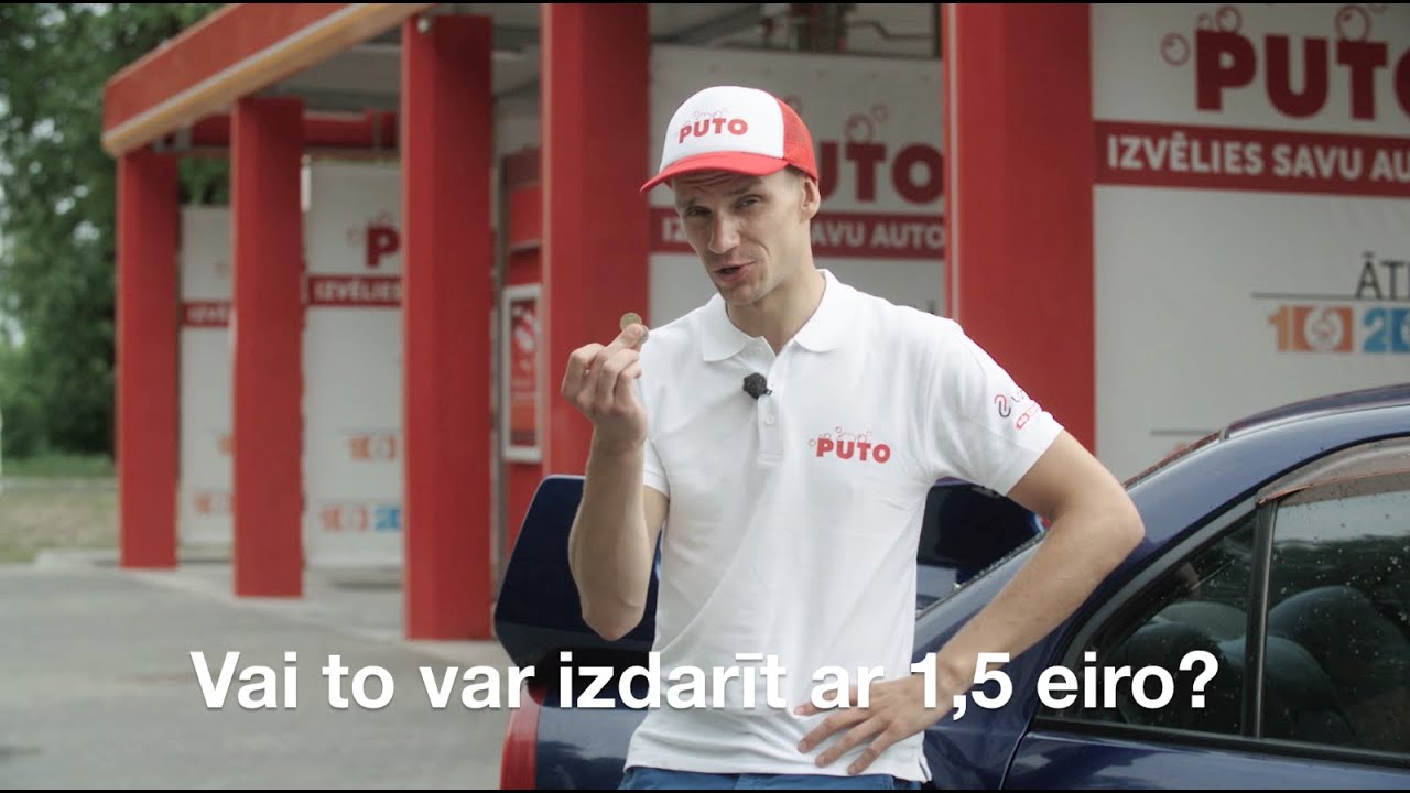 Kā nomazgāt auto par 1,5 eiro