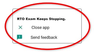 How To Fix RTO Exam Apps Keeps Stopping Error Android & Ios - Fix RTO Exam App Not Open Problem screenshot 3