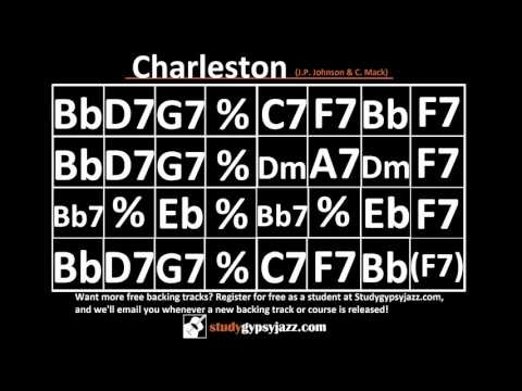Video thumbnail: Gypsy Jazz Backing Track / Play Along - Charleston