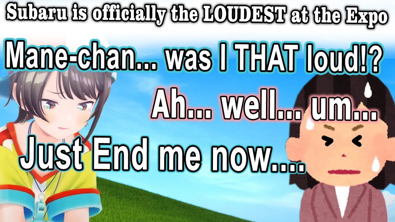 Голос Субару был настолько громким, что пронзил всю комнату для персонала выставки.