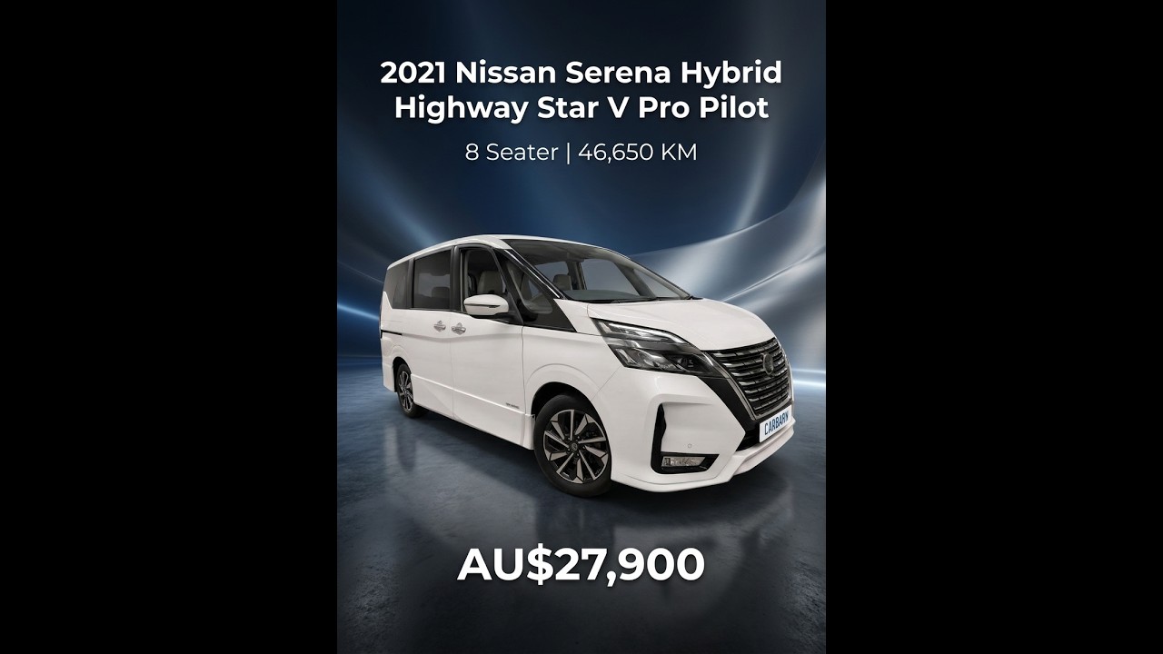 2021 Nissan Serena Hybrid Highway Star V Pro Pilot 8 Seater - YouTube