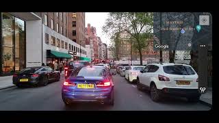 London Driving Escapades: Learn, Enjoy, and Navigate with Google Maps - 4K - Mayfair Area