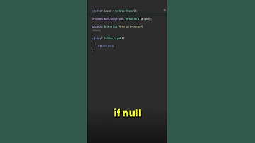One line to handle null in C#